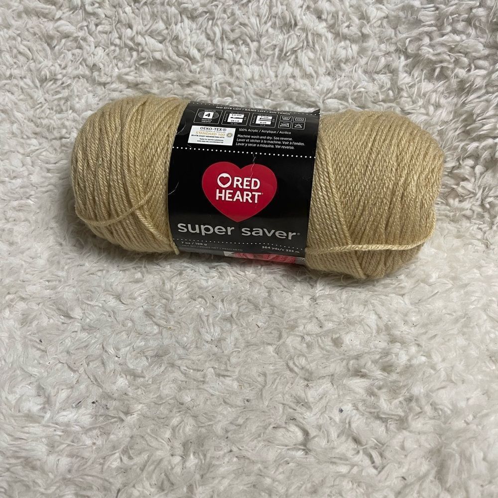 Red Heart Super Saver Yarn in Tan 364yds/333m
